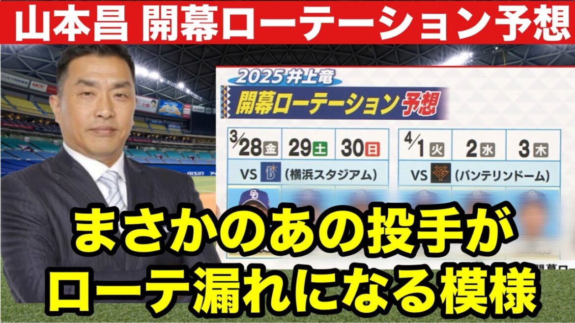 【開幕ローテ予想】山本昌さんが考える中日ドラゴンズの開幕ローテーション予想はこれだ！