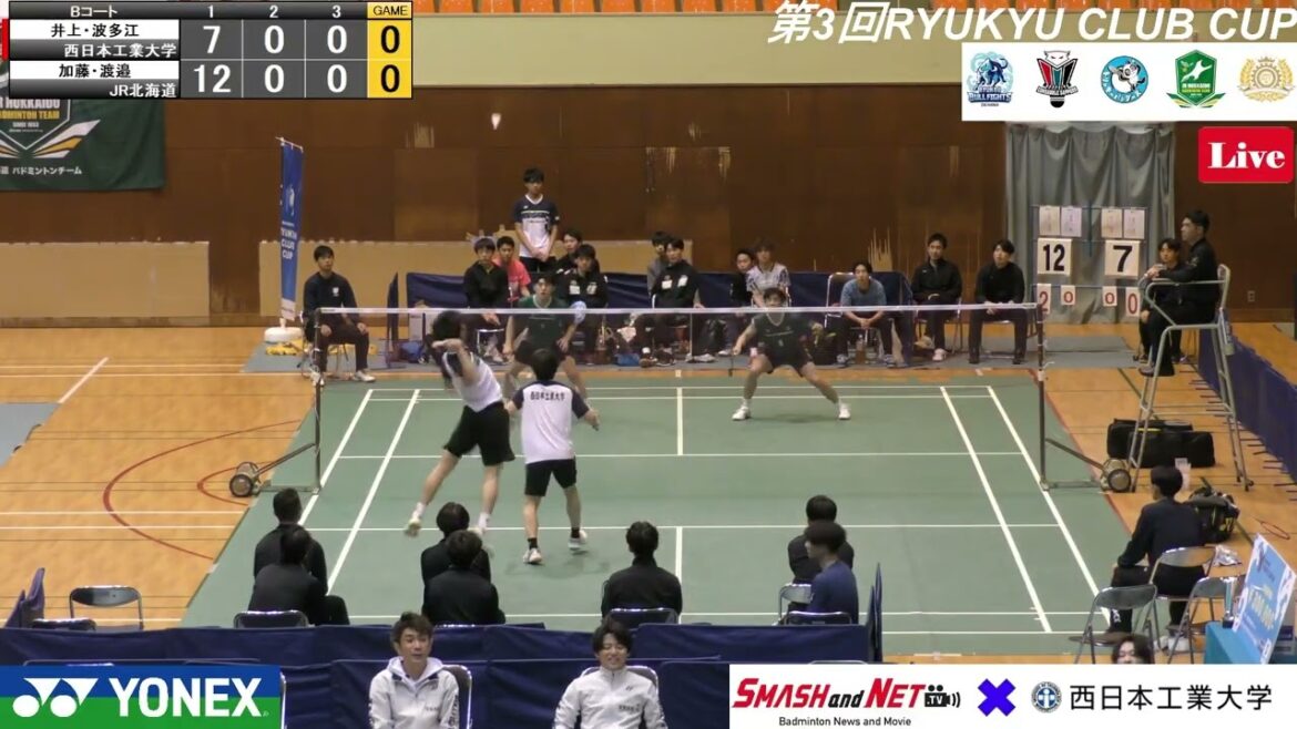 井上諒哉／波多江美斗(西日本工業大)vs 加藤太基／渡邉一輝(JR北海道)D2 琉球クラブカップ