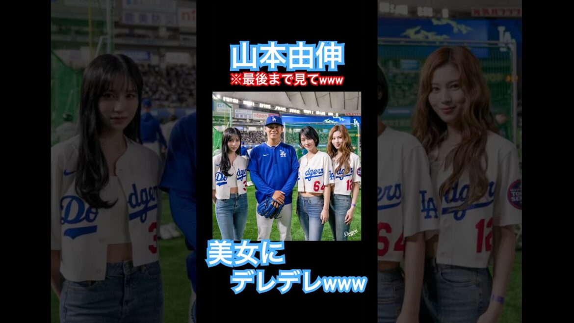 【㊗️100万再生】山本由伸とロハス、始球式を行うMISAMOの3人にデレデレwww #大谷翔平 #ドジャース #大谷 #デコピン #真美子夫人 #佐々木朗希 #MLB #twice #misamo