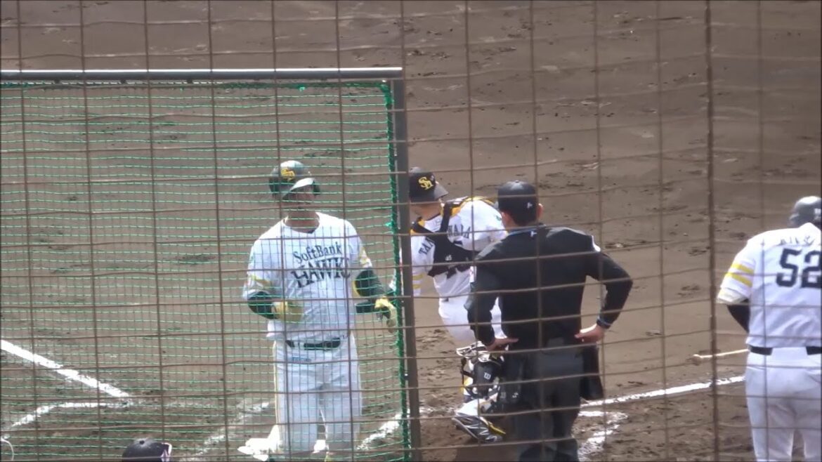 Live-BP　津森宥紀投手（2025.02.13）、ランニングホームランを強要される盛島稜大選手　～ソフトバンクホークス春季キャンプ2025～