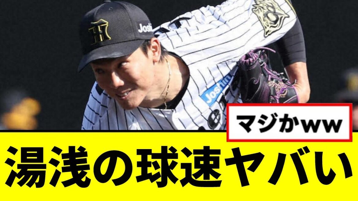【阪神】湯浅の球速ヤバいwwwww