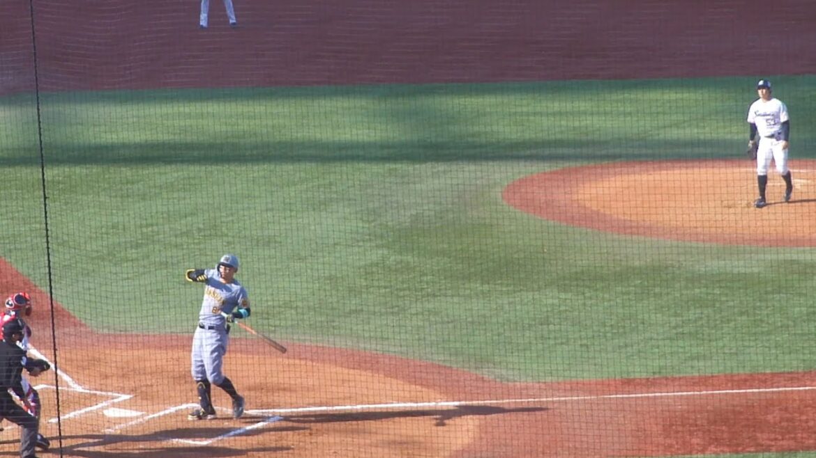 阪神 佐藤輝明 デッドボール　オープン戦 ヤクルト vs 阪神　2025年3月18日(火)　神宮球場