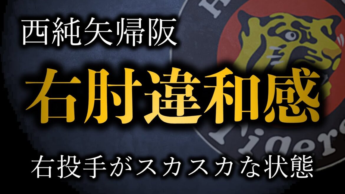 【深刻】西純矢が右肘違和感でキャンプ離脱(帰阪)、右投手がスカスカです【阪神タイガース】