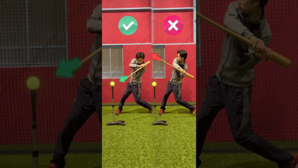 捉えるまでのグリップの向き #バッティング #野球 #baseball