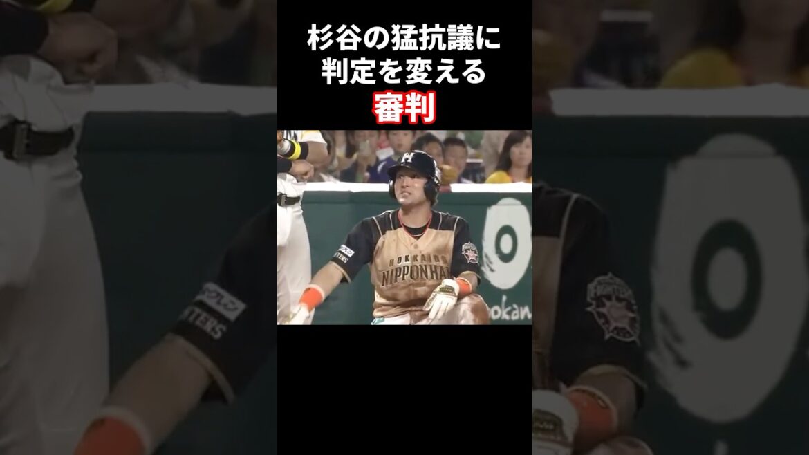 杉谷の猛アピールに判定を変える審判 #プロ野球