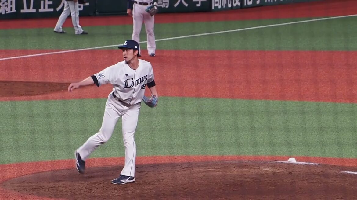 2025.03.15 埼玉西武-オイシックス #中村祐太 投球練習 (ベルーナドーム)