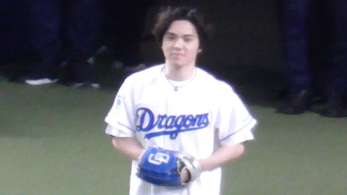 宇野昌磨さんの始球式　中日ドラゴンズVS東北楽天ゴールデンイーグルス　2025/03/22