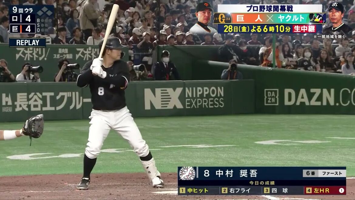 【オープン戦】中村奨吾同点弾！9回マルティネスから【巨人×ロッテ】