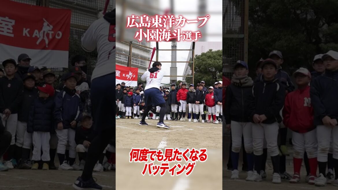 【超必見】広島カープ4番小園海斗選手のバッティング！見逃し厳禁の技術は必見です！