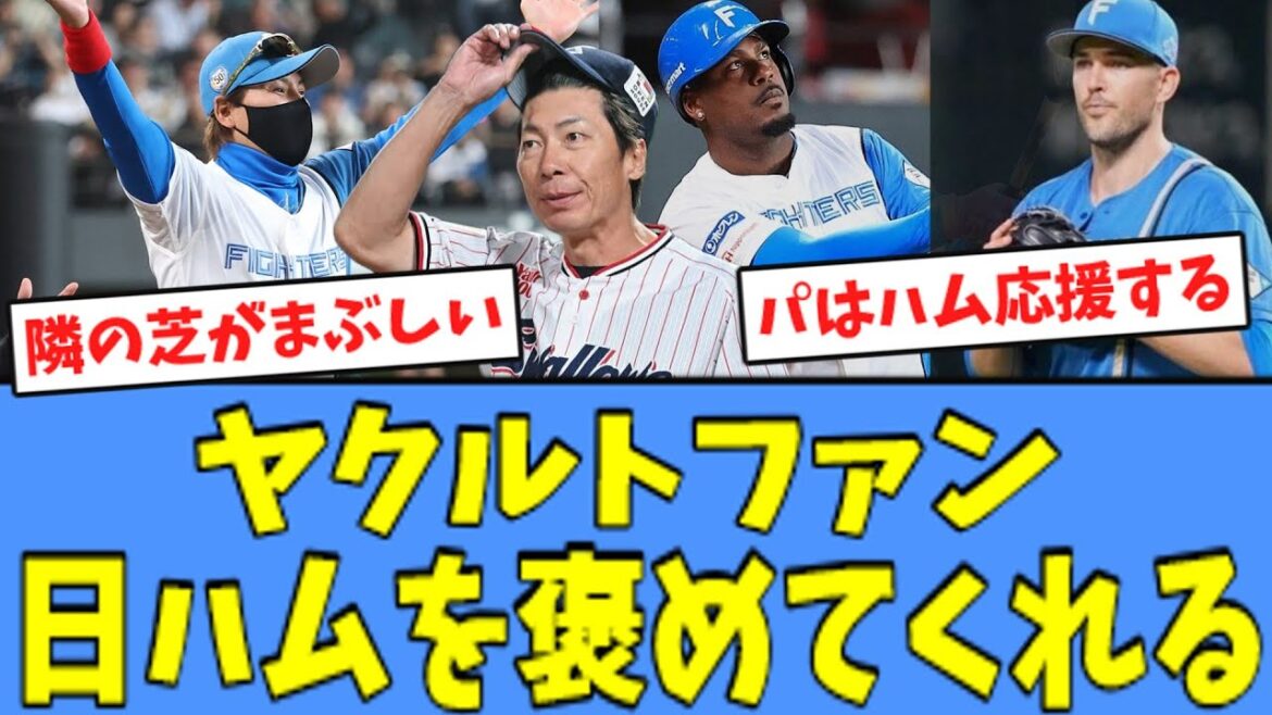 【ナイスゲーム】ヤクルトファン、日ハムを褒めてくれる…！！