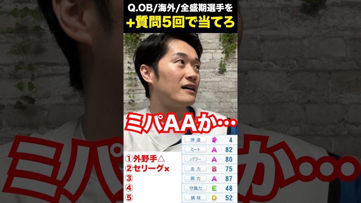 プロ野球アキネーター #パワプロ2024 #パワプロ #プロ野球 #アキネーター