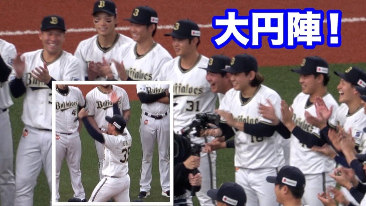 古田島による元気いっぱいの声出し！笑顔になるオリックス！