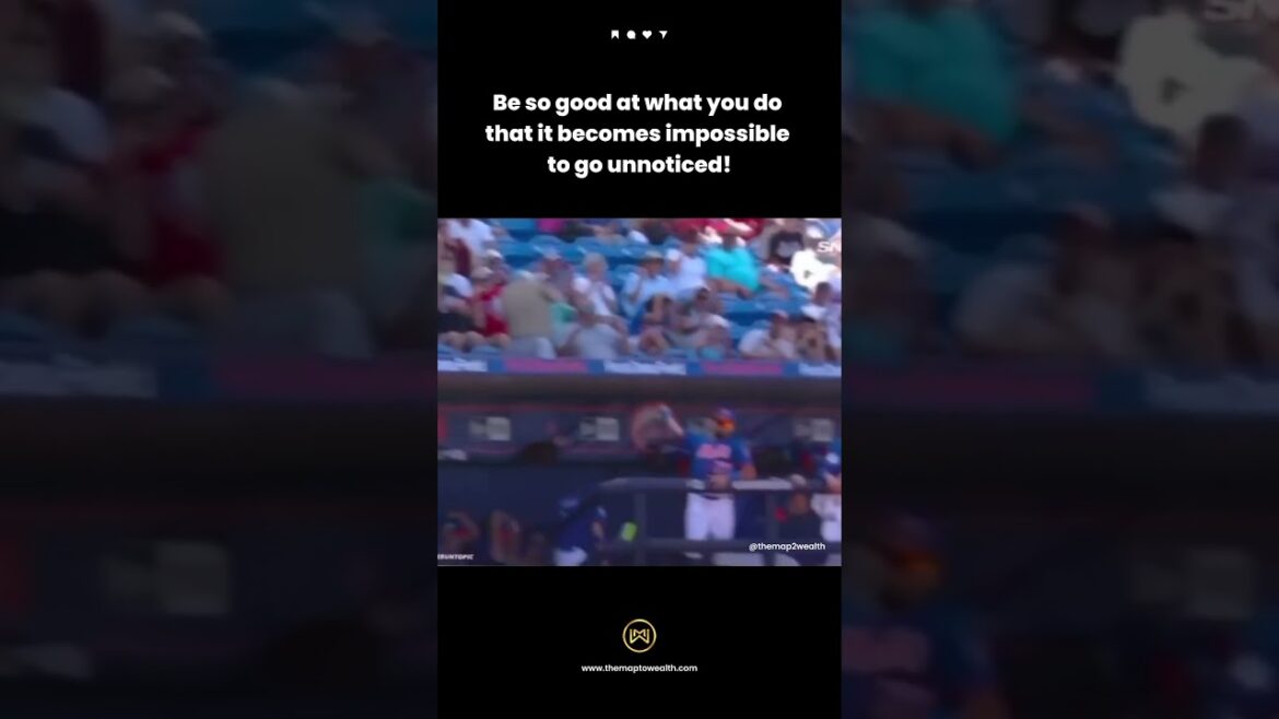 Be so good at what you do that it becomes impossible to go unnoticed!#baseball  #Sports #MLB #Sports