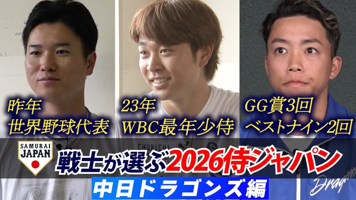 【プロ野球キャンプ企画・中日編】現役侍戦士が選ぶ！どこよりも早い 2026WBCスタメン予想！！