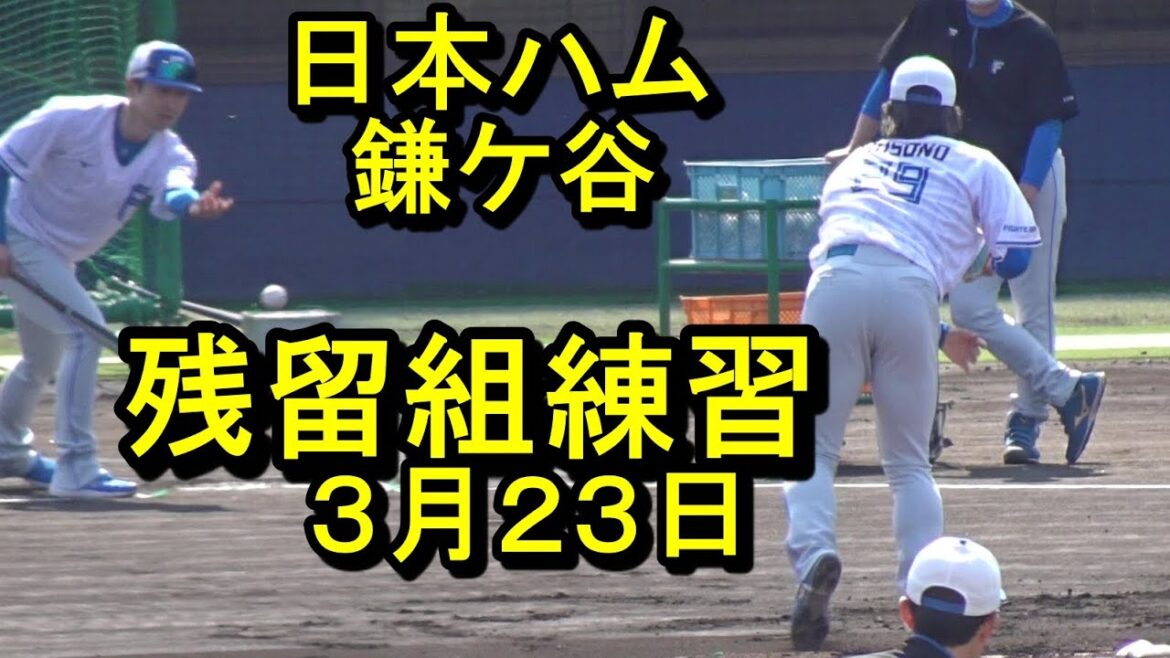 日本ハム 鎌ケ谷残留組 活気溢れる練習2025.3.23