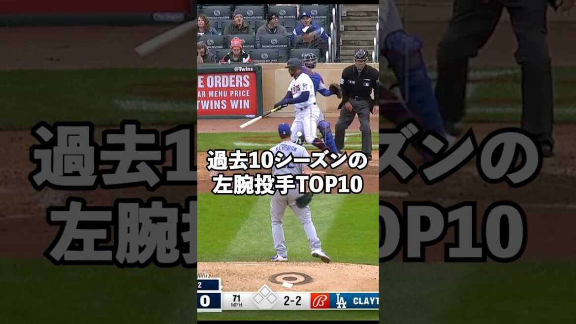 過去10シーズンの最強サウスポー投手(先発編)ランキングTOP10#shorts #mlb