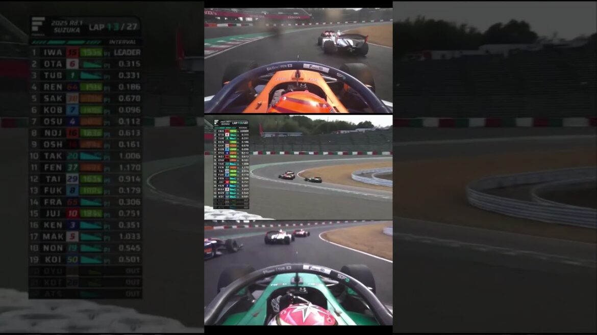 #superformula 佐藤蓮　久々の表彰台を決めたリスタートのオーバーテイク！ #sfgo #スーパーフォーミュラ