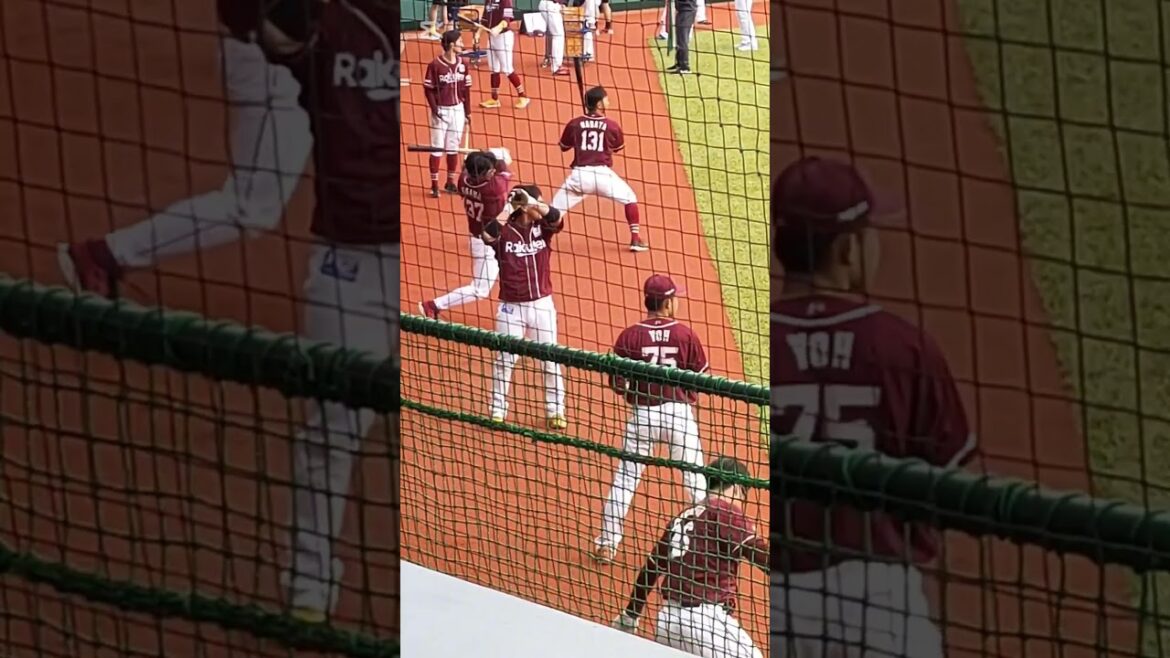 【楽天】試合後の楽天選手たちの素振り #shorts #東北楽天ゴールデンイーグルス #eagles #プロ野球