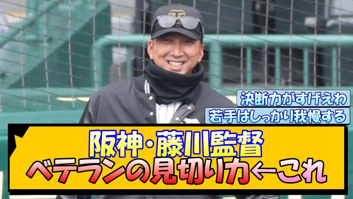 阪神・藤川監督 ベテランの見切り力←これ【なんJ/2ch/5ch/ネット 反応 まとめ/阪神タイガース/藤川球児/プロ野球】