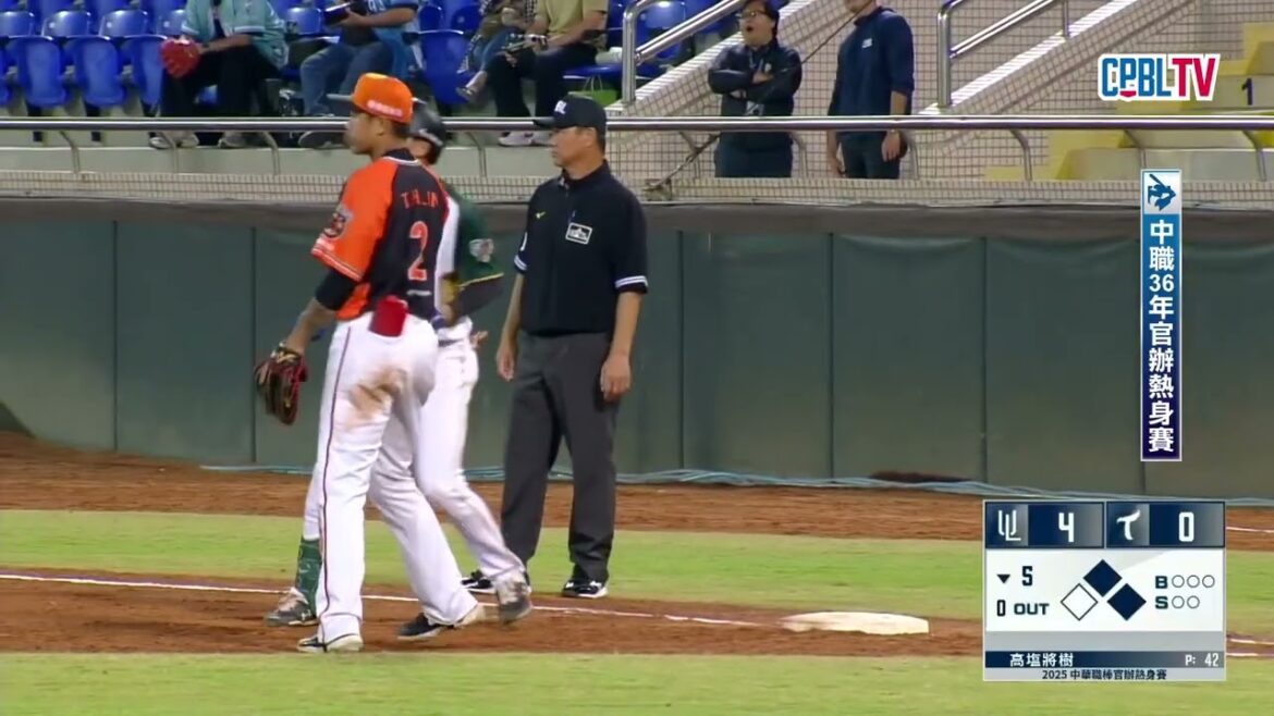 03/24 統一 VS 台鋼 五局下，王柏融把握得點圈機會敲出安打，台鋼打破鴨蛋