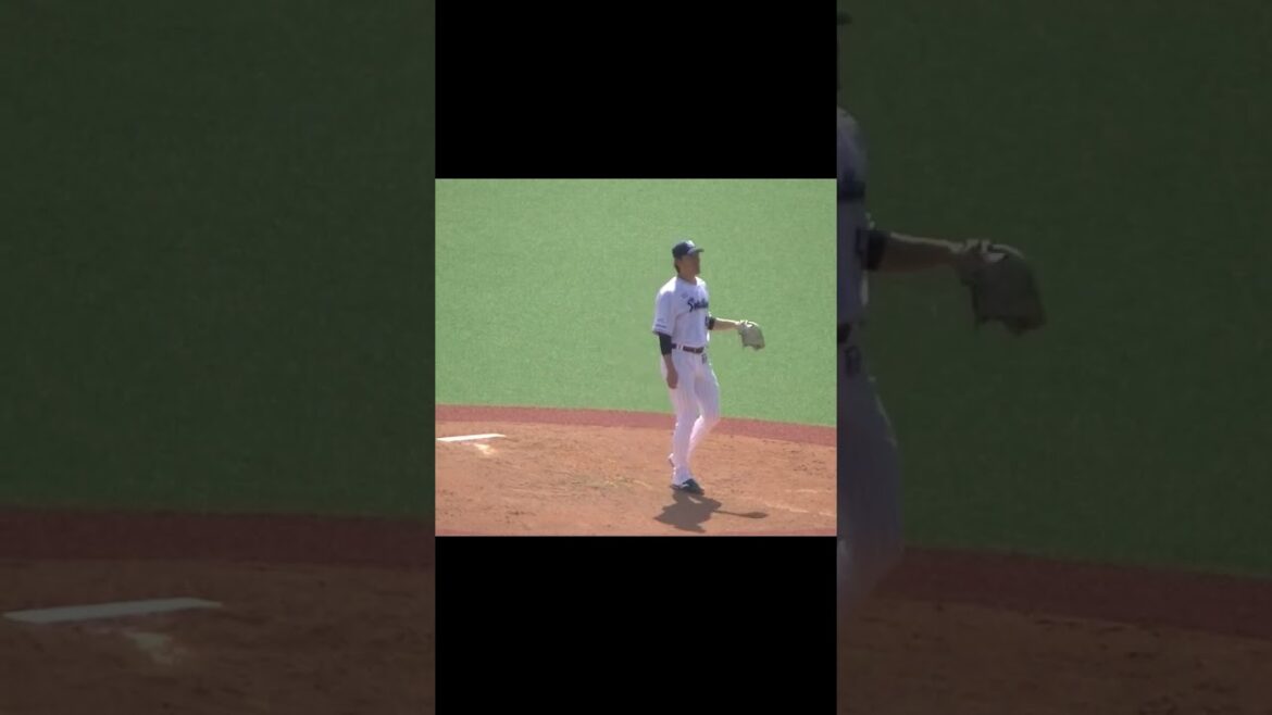 スワローズ高梨裕稔の2024投球フォーム【ヤクルトスワローズ対 千葉ロッテマリーンズ イースタン2024年4月19日】