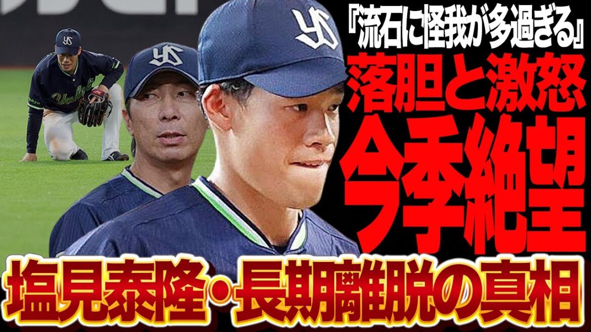 塩見泰隆が今季絶望…選手生命に関わる現状に言葉を失う！！ヤクルトスワローズに激震、高出塁率を誇る塩見が欠場確定、高津監督も思わずブチギレるレベルの身体管理が…【プロ野球】