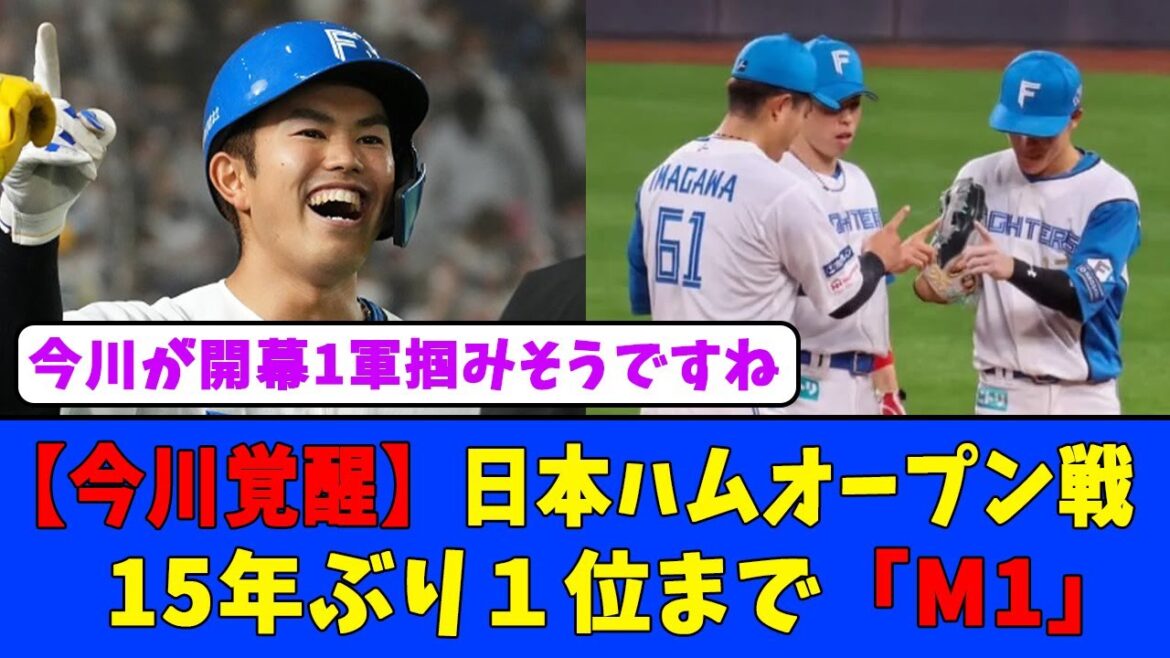 【今川覚醒】日本ハムオープン戦15年ぶり１位まで「M1」#日本ハムファイターズ #今川優馬 #田中正義