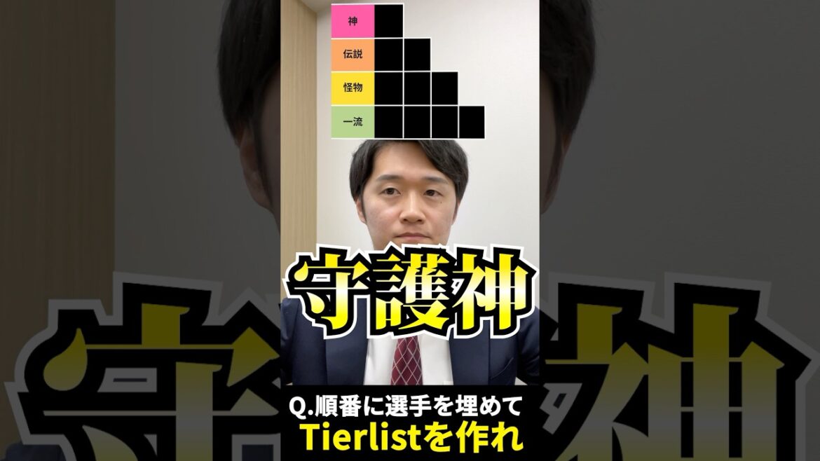 プロ野球tierを作ろう #tierlist #守護神 #プロ野球 #藤川球児 #ライデルマルティネス #岩瀬仁紀