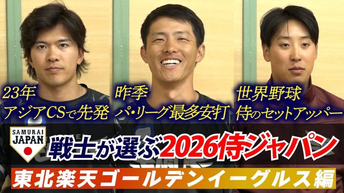 【プロ野球キャンプ企画・楽天編】現役侍戦士が選ぶ!どこよりも早い 2026WBCスタメン予想!! 【プロ野球キャンプ企画・楽天編】現役侍戦士が選ぶ!どこよりも早い 2026WBCスタメン予想!!