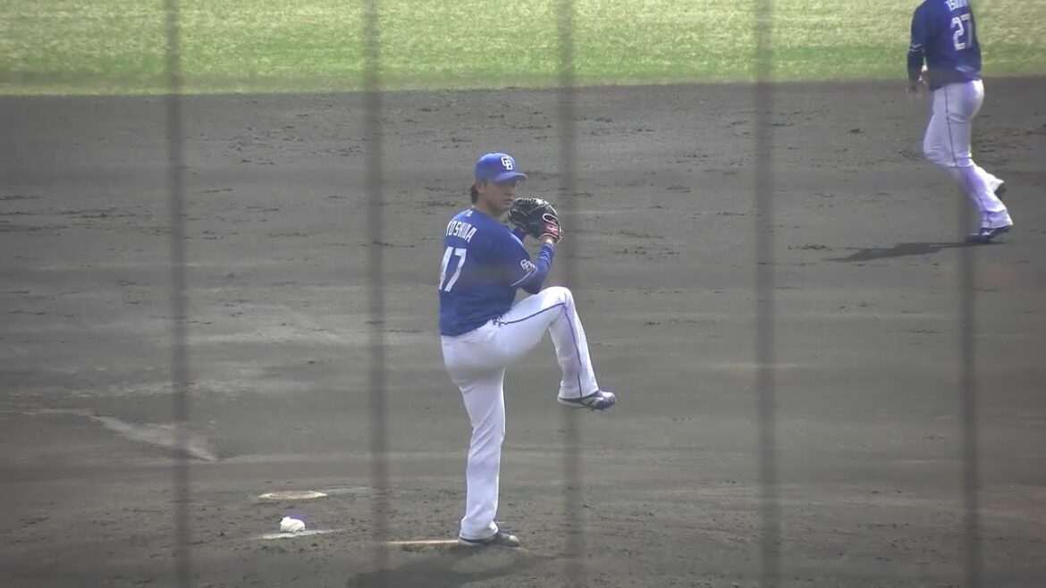 中日ドラゴンズ 吉田聖弥投手 投球練習 2025/3/25 ちゅーるスタジアム