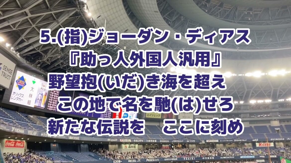 【応援歌】3/9オリックスバファローズ 試合前1-9