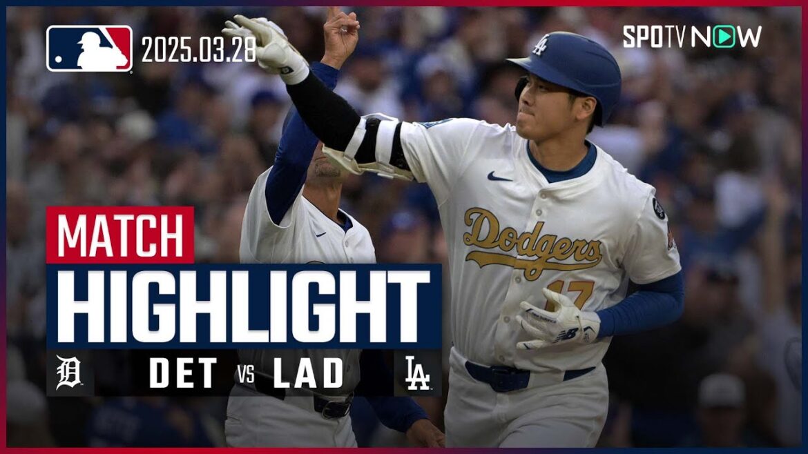 【大谷翔平、本国開幕戦で第2号ソロ！今季本拠地初HRが決勝点に】タイガースvsドジャース 試合ハイライト MLB2025シーズン 3.28