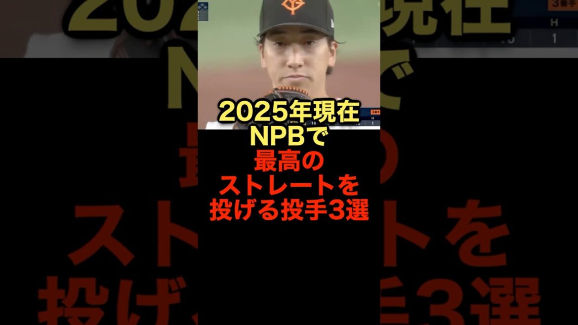 2025年現在NPBで最高のストレートを投げる投手3選 #野球 #ストレート #野球解説
