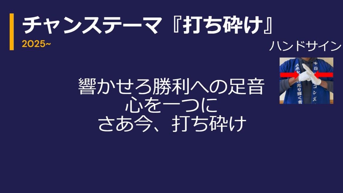 《ハンドサイン付き》中日ドラゴンズチャンステーマメドレー