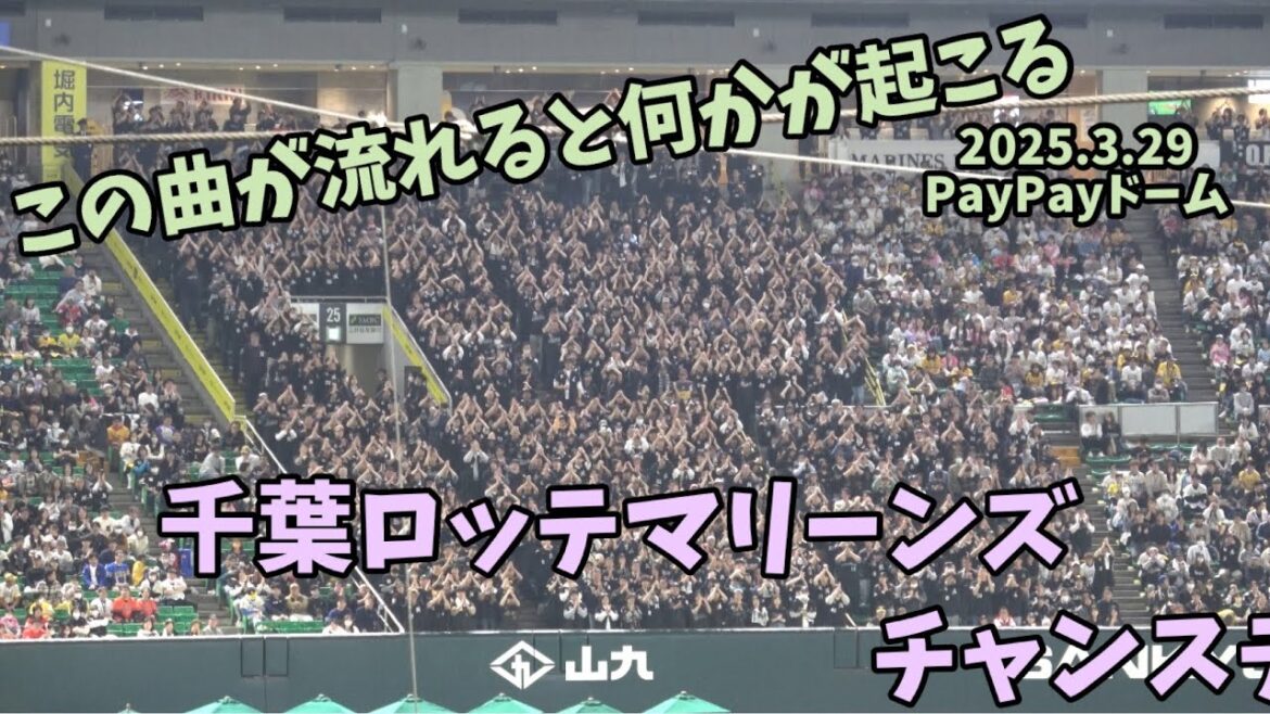 千葉ロッテマリーンズ開幕2連勝‼️無敵のチャンステーマ6から岡大海決勝タイムリー➡️好きだぜロッテがPayPayドームに鳴り響く📣2025.3.29