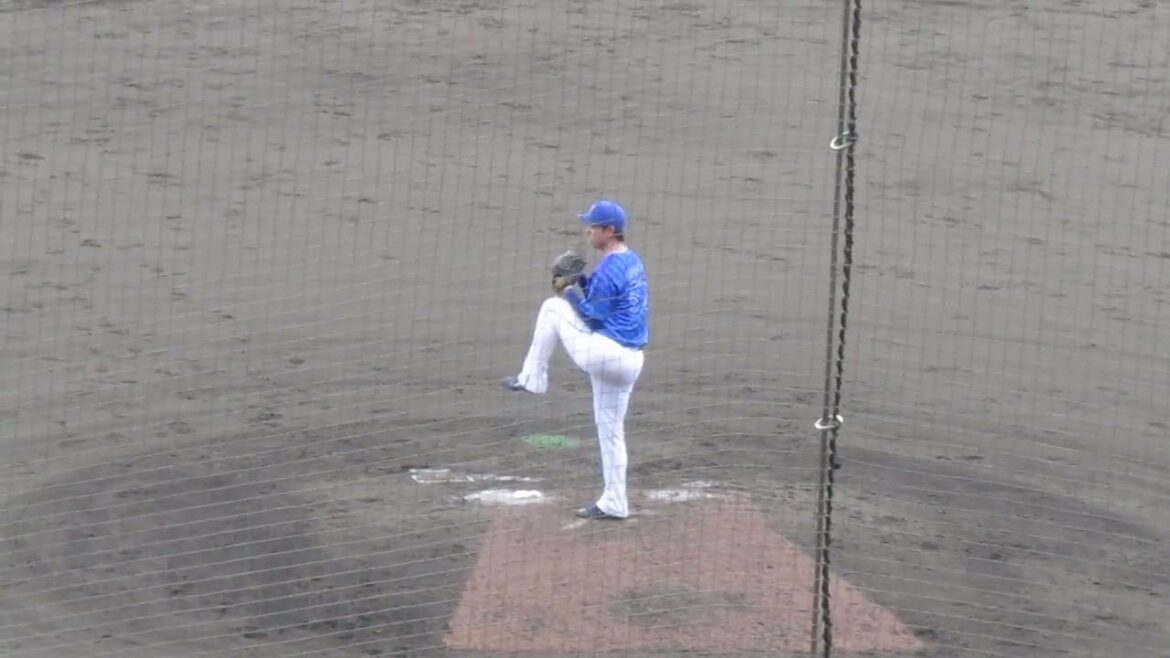 DeNA移籍の浜地真澄が登板！その投球フォーム（2025年2月18日 読売ジャイアンツ対 横浜DeNAベイスターズ練習試合 ）