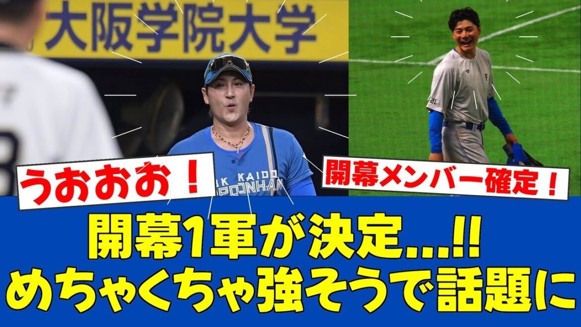 【朗報】日ハム開幕1軍発表！清宮・レイエスが本塁打量産の好調打線で金村が開幕投手に【日ハムファンの反応】【F速報】