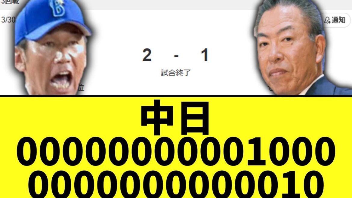 【悲報】中日ドラゴンズ