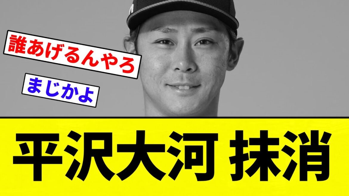 【公示】平沢大河 抹消【プロ野球反応集】【2chスレ】【なんG】