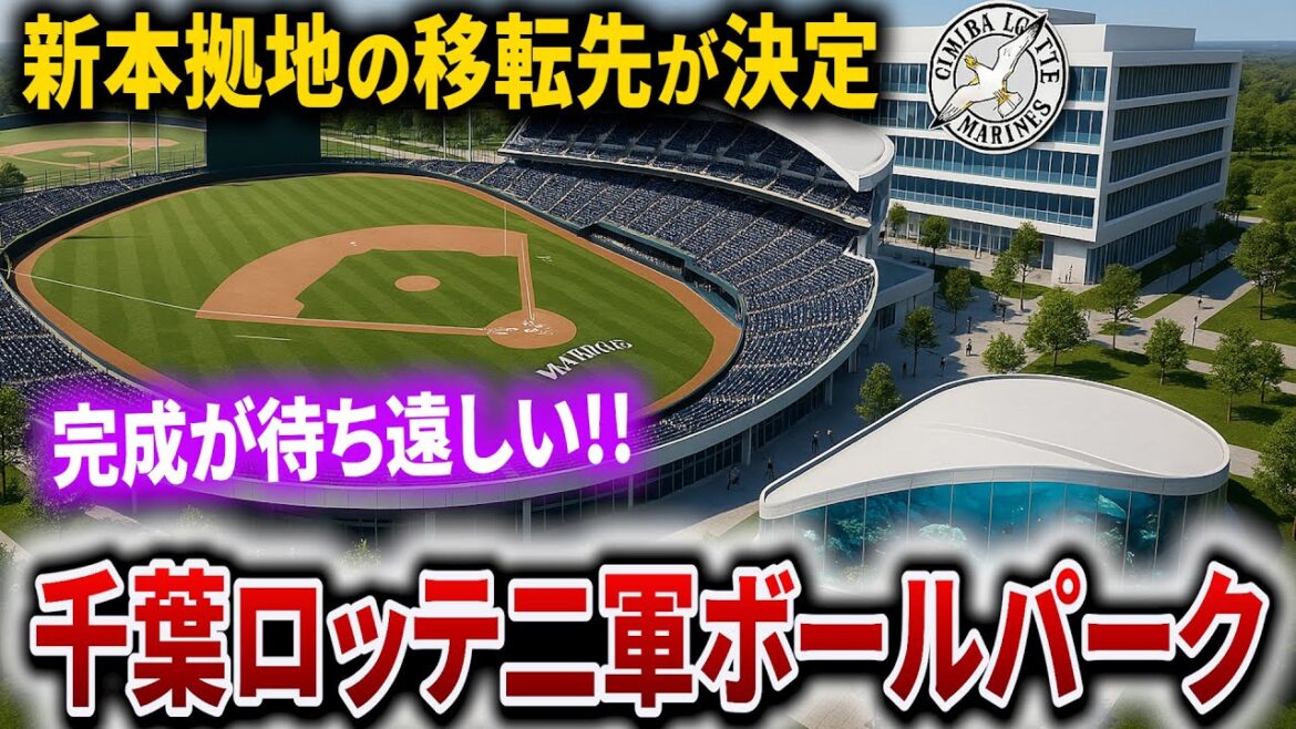 【千葉ロッテ二軍ボールパーク】念願の本拠地移転先が決定し、オール千葉で新球場建設と黄金期を目指す