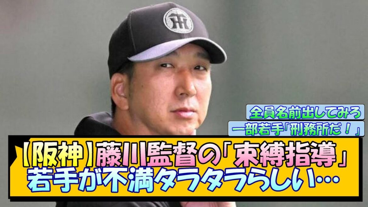 【阪神】藤川監督の「束縛指導」に若手が不満タラタラらしい…【なんJ/2ch/5ch/ネット 反応 まとめ/阪神タイガース/藤川球児】