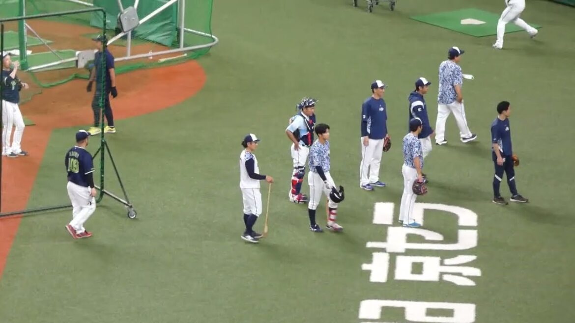 #東京ヤクルトスワローズ 練習時間終了スタッフ撤収