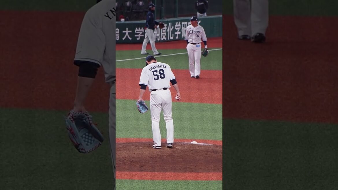 2025.03.15 埼玉西武-オイシックス #中村祐太 投球練習 (ベルーナドーム) #seibulions #プロ野球