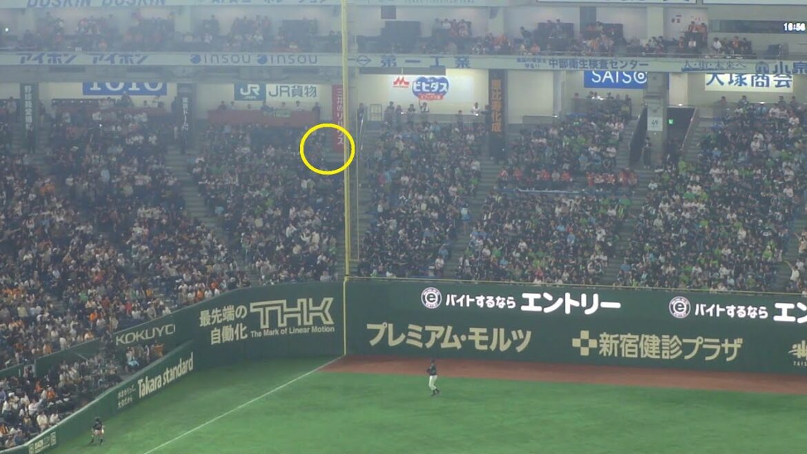 巨人 岡本和真 あわやホームランの大ファール　巨人 vs ヤクルト　2025年3月30日(日)　東京ドーム