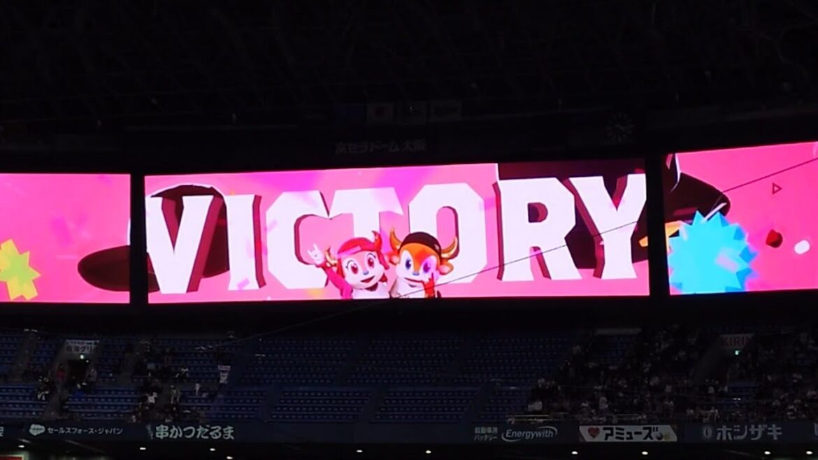 オリックス･バファローズ 勝利VTR 2025ver 勝ちPV ｢ROSÉ & Bruno Mars  APT. ｣ 勝ちムービー 勝ちソング ビジョン映像 PV @ 京セラドーム 2025 開幕戦S