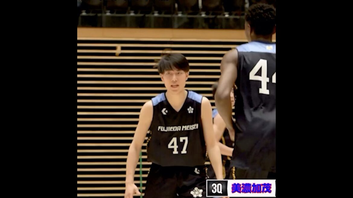 #藤枝明誠 電光石火の圧巻ドライブ⚡️身長2m留学生にも果敢に仕掛ける No.47 高松悠季(2年 | PG｜178cm｜大分・明豊中)[東海高校バスケ新人大会2025] #高校バスケ #shorts