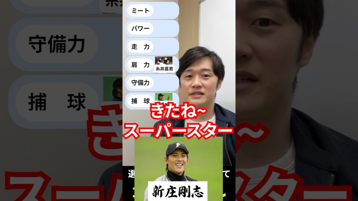 選手の能力を組み合わせて最強を作れ #パワプロ #プロ野球 #新庄剛志 #糸井嘉男
