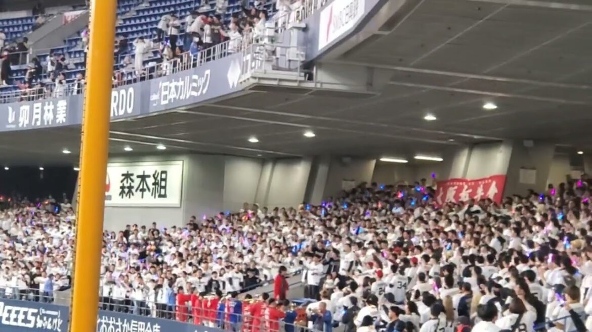 ［開幕戦］20250328　試合後にﾗｲｽﾀから流れる♪【太田椋 応援歌】　ｵﾘｯｸｽ･ﾊﾞﾌｧﾛｰｽﾞ　ﾗｲﾄｽﾀﾝﾄﾞ@京ｾﾗﾄﾞｰﾑ大阪･ﾗｲﾄ外野下段