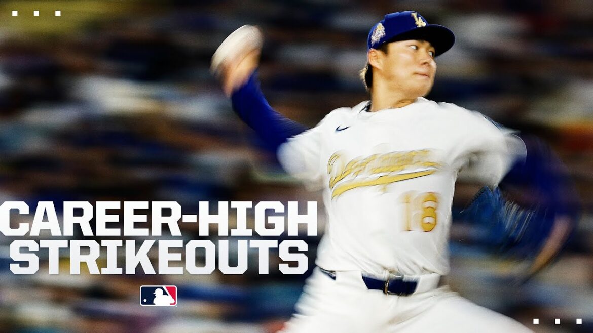 Yoshinobu Yamamoto's 10 strikeouts sets a new MLB career high! | 山本由伸ハイライト