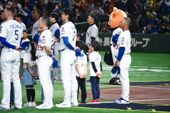ドジャース-巨人戦中継に映らずも…試合後に広がった”光景”「感動しちゃう」 | Full-Count ドジャース-巨人戦中継に映らずも…試合後に広がった"光景"「感動しちゃう」 | Full-Count